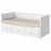 Доставка из Польши HEMNES Кушетка с 3 ящиками, 2 матраса, белый/фирменный Vannareid, 80x200 cm ИКЕА-39390946, ЕВРОИКЕА Калининград