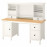 Доставка из Польши HEMNES Письменный стол с надставкой, белая морилка светло-коричневая, 155x137 cm ИКЕА-19501417, ЕВРОИКЕА Калининград