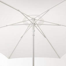 Доставка из Польши ⭐⭐⭐⭐⭐ HOGON parasol z podstawa, bialy/Huvon ciemnoszary, 270 cm,ИКЕА-39324616, Евро Икеа Калининград