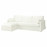 Доставка из Польши HYLTARP pokrycie sofa 3o z szezl, lewe, Hallarp bialy ИКЕА-40548267, ЕВРОИКЕА Калининград