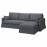 Доставка из Польши HYLTARP pokrycie sofa 3o z szezl, prawe, Gransel szary ИКЕА-80549905, ЕВРОИКЕА Калининград