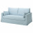 Доставка из Польши HYLTARP sofa 2-osobowa, Kilanda blady niebieski ИКЕА-29489622, ЕВРОИКЕА Калининград