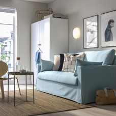 Доставка из Польши ⭐⭐⭐⭐⭐ HYLTARP sofa 2-osobowa rozkladana, Kilanda blady niebieski,ИКЕА-79489592, Евро Икеа Калининград