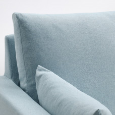 Доставка из Польши ⭐⭐⭐⭐⭐ HYLTARP sofa 2-osobowa rozkladana, Kilanda blady niebieski,ИКЕА-79489592, Евро Икеа Калининград