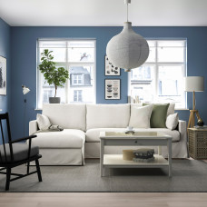 Доставка из Польши ⭐⭐⭐⭐⭐ HYLTARP sofa 3o z szezlongiem, lewy, Gransel naturalny,ИКЕА-79489686, Евро Икеа Калининград