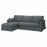 Доставка из Польши HYLTARP sofa 3o z szezlongiem, lewy, Gransel szary ИКЕА-99514958, ЕВРОИКЕА Калининград