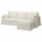 Доставка из Польши HYLTARP sofa 3o z szezlongiem, prawy, Gransel naturalny ИКЕА-19495826, ЕВРОИКЕА Калининград