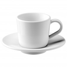 Доставка из Польши IKEA 365+ Чашка для эспрессо и блюдце, белый, 6 cl ИКЕА-10283409, ЕВРОИКЕА Калининград