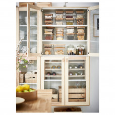 Доставка из Польши ⭐⭐⭐⭐⭐ IKEA 365+ pojemnik na zywnosc z pokrywka, kwadrat szklo/bambus, 1.2 l,ИКЕА-29269111, Евро Икеа Калининград