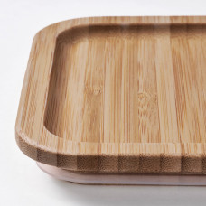Доставка из Польши ⭐⭐⭐⭐⭐ IKEA 365+ pojemnik na zywnosc z pokrywka, prostokat stal nierdz/bambus, 1.0 l,ИКЕА-39437500, Евро Икеа Калининград