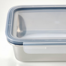 Доставка из Польши ⭐⭐⭐⭐⭐ IKEA 365+ pojemnik na zywnosc z pokrywka, prostokat stal nierdz/plastik, 1.0 l,ИКЕА-09437506, Евро Икеа Калининград