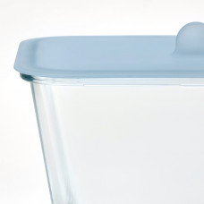 Доставка из Польши ⭐⭐⭐⭐⭐ IKEA 365+ pojemnik na zywnosc z pokrywka, prostokat szklo/silikon, 1.8 l,ИКЕА-09276810, Евро Икеа Калининград