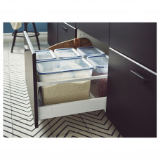 Доставка из Польши ⭐⭐⭐⭐⭐ IKEA 365+ pojemnik na zywnosc z pokrywka, prostokat/plastik, 10.6 l,ИКЕА-79276760, Евро Икеа Калининград