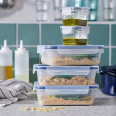 Доставка из Польши ⭐⭐⭐⭐⭐ IKEA 365+ pojemnik na zywnosc z pokrywka, prostokat/plastik, 1.0 l,ИКЕА-70507963, Евро Икеа Калининград