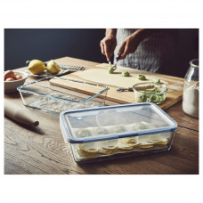 Доставка из Польши ⭐⭐⭐⭐⭐ IKEA 365+ pojemnik na zywnosc z pokrywka, prostokat/szklo plastik, 3.1 l,ИКЕА-19276777, Евро Икеа Калининград