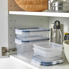 Доставка из Польши ⭐⭐⭐⭐⭐ IKEA 365+ pojemnik z pokrywka, 4 szt., plastik,ИКЕА-40526449, Евро Икеа Калининград