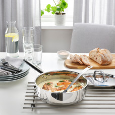 Доставка из Польши ⭐⭐⭐⭐⭐ IKEA 365+ patelnia do smazenia sauté, stal nierdz, 24 cm,ИКЕА-00484253, Евро Икеа Калининград