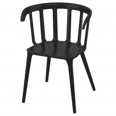 Доставка из Польши IKEA PS 2012 krzeslo z podlokietnikami, czarny ИКЕА-70206804, ЕВРОИКЕА Калининград
