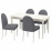Доставка из Польши INGATORP / DANDERYD stol i 4 krzesla, bialy bialy/Vissle szary, 155/215 cm ИКЕА-89483962, ЕВРОИКЕА Калининград