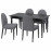 Доставка из Польши INGATORP / DANDERYD stol i 4 krzesla, czarny czarny/Vissle szary, 155/215 cm ИКЕА-79483967, ЕВРОИКЕА Калининград