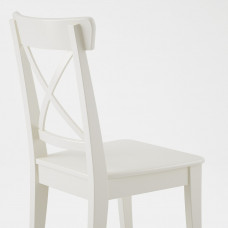 Доставка из Польши ⭐⭐⭐⭐⭐ INGATORP / INGOLF stol i 6 krzesel, bialy/bialy, 155/215 cm,ИКЕА-19296884, Евро Икеа Калининград
