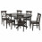 Доставка из Польши INGATORP / INGOLF stol i 6 krzesel, czarny/brazowoczarny, 110/155 cm ИКЕА-49483308, ЕВРОИКЕА Калининград