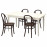 Доставка из Польши INGATORP / SKOGSBO stol i 4 krzesla, bialy bialy/ciemnobrazowy, 155/215 cm ИКЕА-19515099, ЕВРОИКЕА Калининград