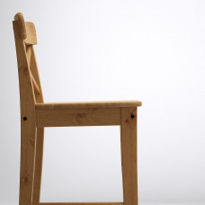 Доставка из Польши ⭐⭐⭐⭐⭐ INGOLF Барный стул со спинкой, морилка с патиной, 63 cm,ИКЕА-00217801, Евро Икеа Калининград