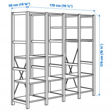 Доставка из Польши ⭐⭐⭐⭐⭐ IVAR 4 секции/полки, сосна, 179x50x179 cm,ИКЕА-99407067, Евро Икеа Калининград