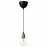 Доставка из Польши JALLBY / LUNNOM lampa wiszaca z zarowka, mosiadzowane kula/przezroczysta ИКЕА-59491505, ЕВРОИКЕА Калининград
