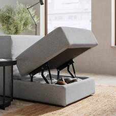 Доставка из Польши ⭐⭐⭐⭐⭐ JATTEBO modul 1-osobowy ze schowkiem, Tonerud szary,ИКЕА-19471482, Евро Икеа Калининград