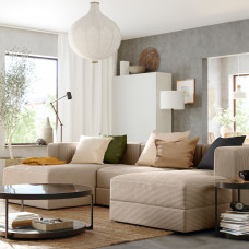 Доставка из Польши ⭐⭐⭐⭐⭐ JATTEBO modul sofy 3,5-os z szezlongiem, podlokietnik Samsala/szary/bez,ИКЕА-29471387, Евро Икеа Калининград