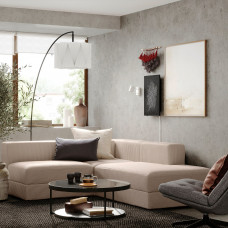 Доставка из Польши ⭐⭐⭐⭐⭐ JATTEBO modulowa sofa naroz 2,5 os z szezl, prawy/Samsala szarobezowy,ИКЕА-39485181, Евро Икеа Калининград