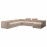 Доставка из Польши JATTEBO sofa w ksztalcie lit U, 7-osobowa, z lezanka, prawa z zaglowkiem/Samsala szarobezowy ИКЕА-69510612, ЕВРОИКЕА Калининград