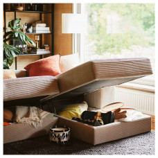 Доставка из Польши ⭐⭐⭐⭐⭐ JATTEBO sofa w ksztalcie lit U, 7-osobowa, z lezanka, prawa z zaglowkiem/Samsala szarobezowy,ИКЕА-69510612, Евро Икеа Калининград