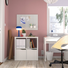 Доставка из Польши ⭐⭐⭐⭐⭐ KALLAX regal, z 2 drzwi z 2 wkladami z polka/fala bialy, 77x77 cm,ИКЕА-89563893, Евро Икеа Калининград
