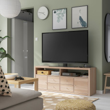 Доставка из Польши ⭐⭐⭐⭐⭐ KALLAX szafka pod TV, dab bejcowany na bialo, 147x39x60 cm,ИКЕА-59560674, Евро Икеа Калининград