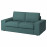 Доставка из Польши KIVIK sofa 2-osobowa, Kelinge szaroturkusowy ИКЕА-49443044, ЕВРОИКЕА Калининград