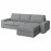 Доставка из Польши KIVIK sofa 3-osobowa z szezlongiem, Tibbleby bezowy/szary ИКЕА-99440590, ЕВРОИКЕА Калининград