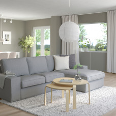 Доставка из Польши ⭐⭐⭐⭐⭐ KIVIK sofa 3-osobowa z szezlongiem, Tibbleby bezowy/szary,ИКЕА-99440590, Евро Икеа Калининград