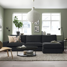 Доставка из Польши ⭐⭐⭐⭐⭐ KIVIK sofa 4-osobowa z szezlongiem, Tresund antracyt,ИКЕА-79494386, Евро Икеа Калининград