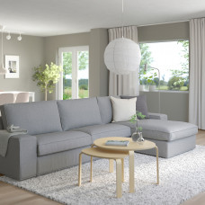 Доставка из Польши ⭐⭐⭐⭐⭐ KIVIK sofa 4-osobowa z szezlongiem, Tibbleby bezowy/szary,ИКЕА-99440585, Евро Икеа Калининград
