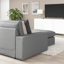 Доставка из Польши ⭐⭐⭐⭐⭐ KIVIK sofa 4-osobowa z szezlongiem, Tibbleby bezowy/szary,ИКЕА-99440585, Евро Икеа Калининград