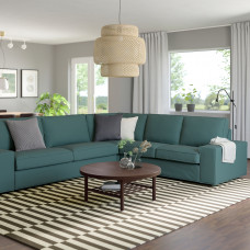 Доставка из Польши ⭐⭐⭐⭐⭐ KIVIK sofa narozna 5-osobowa, Kelinge szaroturkusowy,ИКЕА-09443017, Евро Икеа Калининград