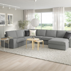 Доставка из Польши ⭐⭐⭐⭐⭐ KIVIK narozna sofa 5o z szezl, Tibbleby bezowy/szary,ИКЕА-59440479, Евро Икеа Калининград