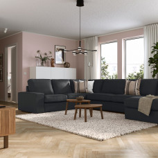Доставка из Польши ⭐⭐⭐⭐⭐ KIVIK sofa narozna 6-osobowa z szezl, Tresund antracyt,ИКЕА-99482877, Евро Икеа Калининград