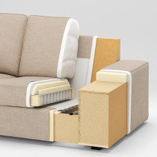 Доставка из Польши ⭐⭐⭐⭐⭐ KIVIK sofa narozna 6-osobowa z szezl, Tresund antracyt,ИКЕА-99482877, Евро Икеа Калининград