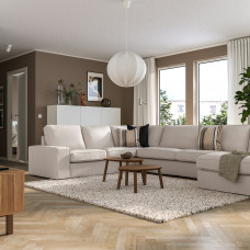Доставка из Польши ⭐⭐⭐⭐⭐ KIVIK sofa narozna 6-osobowa z szezl, Tresund jasnobezowy,ИКЕА-79482878, Евро Икеа Калининград