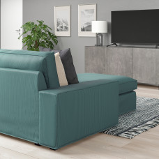 Доставка из Польши ⭐⭐⭐⭐⭐ KIVIK sofa 4-osobowa z szezlongiem, Kelinge szaroturkusowy,ИКЕА-29443059, Евро Икеа Калининград