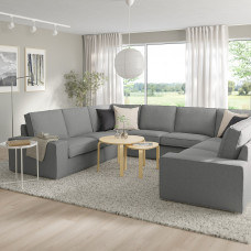 Доставка из Польши ⭐⭐⭐⭐⭐ KIVIK sofa w ksztalcie litery U, 6-osob, Tibbleby bezowy/szary,ИКЕА-09440580, Евро Икеа Калининград